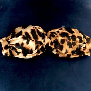Victoria Secret Bandeau Bikini Leopard Animal 32B